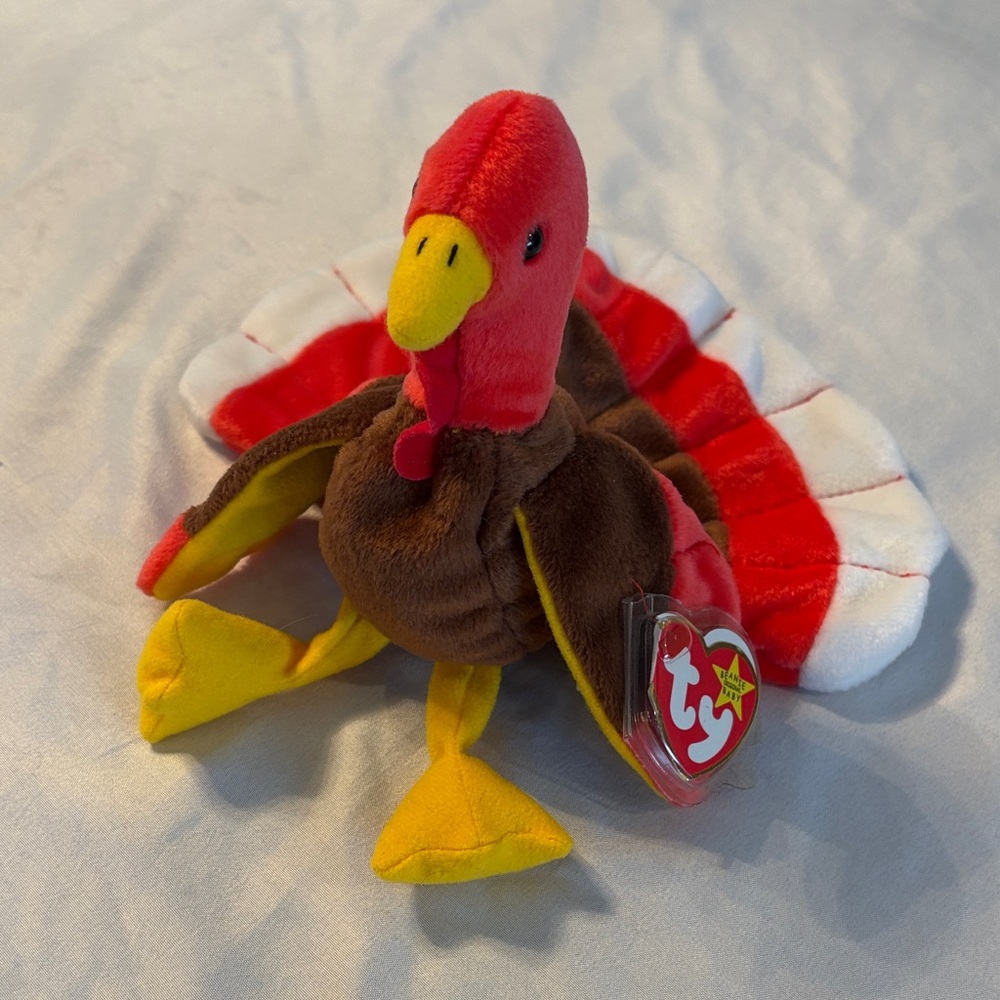 “Gobbles” Ty Turkey with Red and Yellow Accents